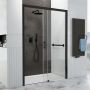 Drzwi prysznicowe 140 cm rozsuwane czarny mat/szkło przezroczyste 600271320059401 Sanplast Free Zone zdj.4
