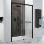 Drzwi prysznicowe 100 cm rozsuwane czarny mat/szkło przezroczyste 600271312059401 Sanplast Free Zone zdj.4
