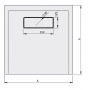 Brodzik kwadratowy 100x100 cm biały 645570004001000 Sanplast Modern Mineral zdj.2