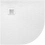 Brodzik półokrągły 80x80 cm biały 645580042001020 Sanplast Eco Mineral zdj.1