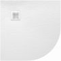 Brodzik półokrągły 90x90 cm biały 645580043001020 Sanplast Eco Mineral zdj.1