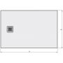 Brodzik prostokątny 140x90 cm biały 645581057001020 Sanplast Eco Mineral zdj.2