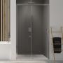 Drzwi prysznicowe 120 cm rozsuwane srebrny połysk/szkło przezroczyste 600540252038401 Sanplast Exa Line zdj.5