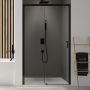 Drzwi prysznicowe 170 cm rozsuwane czarny mat/szkło przezroczyste 600540257059401 Sanplast Exa Line zdj.4