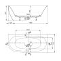 Wanna z obudową 160x75 cm prawa biała 632370105001000 Sanplast Luxo zdj.2