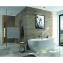 Wanna przyścienna 170x75 cm owalna biała 632370118001010 Sanplast Luxo zdj.4