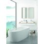 Wanna wolnostojąca 180x80 cm owalna biała 632370138001010 Sanplast Luxo zdj.3