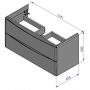 Szafka podumywalkowa wisząca 104.1x45.6 cm 1110604 Strama Austin zdj.6