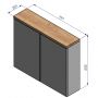 Szafka z lustrem 79.5x20.1 cm 1240100 Strama Ovo zdj.2