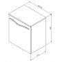 Szafka 45x31x50 cm boczna wisząca dab 2720044 Strama Pilar zdj.2