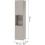 Szafka 30.1x30.2x150 cm boczna wisząca 4820092 Strama Tibu zdj.2