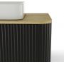 Szafka 80x46x40 cm podumywalkowa wisząca czarna 4910107 Strama Rivela zdj.8