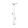 Lampa wisząca 1x40 W biały SL0465 Sollux Lighting Pastelo zdj.2