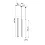 Lampa wisząca 3x40 W biały SL0466 Sollux Lighting Pastelo zdj.2