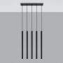 Lampa wisząca 5x40 W czarny SL0472 Sollux Lighting Pastelo zdj.3