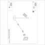 Lampa biurkowa 1x10 W zielona SL1624 Sollux Lighting Karbon zdj.2