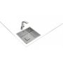 Zlewozmywak stalowy 49x44 cm stal 115000013 Teka Flexlinea zdj.6