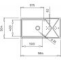 Zlewozmywak stalowy z syfonem 98.4x50.4 cm 115100023 Teka Brooklyn zdj.2