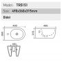 Bidet wiszący biały TR5151 Uptrend Caneo zdj.3
