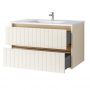 Umywalka z szafką 80 cm beżową 002SU8002UP4530800 Uptrend Melito zdj.1