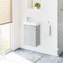 Umywalka z szafką i uchwytami 40.5 cm szarą 003SU4002TR41355 Uptrend Fika zdj.4