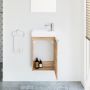 Umywalka z szafką i uchwytami 40.5 cm dąb 003SU4004TR41355 Uptrend Fika zdj.5