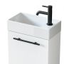 Umywalka z szafką i uchwytami 40.5 cm białą 004SU4001TR41355 Uptrend Nava zdj.3