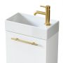 Umywalka z szafką i uchwytami 40.5 cm białą 004SU4002TR41355 Uptrend Nava zdj.3