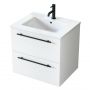 Umywalka z szafką i uchwytami 60.5 cm białą 004SU6001UP4530600 Uptrend Nava zdj.1