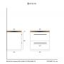 Szafka z blatem 60.5x46x52.7 cm podumywalkowa stojąca biała 004SU6002999BL6001 Uptrend Nava zdj.2