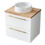 Szafka z blatem 60.5x46x52.7 cm podumywalkowa stojąca biała 004SU6002999BL6001 Uptrend Nava zdj.1