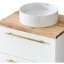 Szafka z blatem 60.5x46x52.7 cm podumywalkowa stojąca biała 004SU6002999BL6001 Uptrend Nava zdj.4
