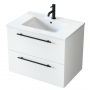 Umywalka z szafką i uchwytami 70.5 cm białą 004SU7001UP4530700 Uptrend Nava zdj.1