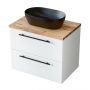 Szafka z blatem 80.5x46x52.7 cm podumywalkowa stojąca biała 004SU8001999BL8001 Uptrend Nava zdj.1