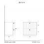 Szafka 59.6x38.2x60 cm podumywalkowa wisząca szara 005SU6001 Uptrend Panarea zdj.2
