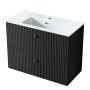 Szafka 79.6x38.2x60 cm podumywalkowa wisząca czarna 005SU8003 Uptrend Panarea zdj.1