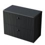 Szafka 79.6x38.2x60 cm podumywalkowa wisząca czarna 005SU8003 Uptrend Panarea zdj.5