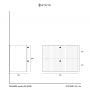 Szafka 79.6x38.2x60 cm podumywalkowa wisząca czarna 005SU8003 Uptrend Panarea zdj.2