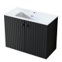 Szafka 79.6x38.2x60 cm podumywalkowa wisząca czarna 005SU8006 Uptrend Panarea zdj.1