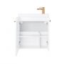 Umywalka z szafką i uchwytami 55 cm białą 010SU5502TR41366 Uptrend Nook zdj.3