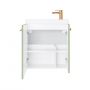 Umywalka z szafką i uchwytami 55 cm zieloną 010SU5506TR41366 Uptrend Nook zdj.3