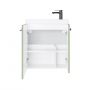 Umywalka z szafką i uchwytami 55 cm zieloną 010SU5507TR41366 Uptrend Nook zdj.3