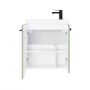 Umywalka z szafką i uchwytami 55 cm zieloną 010SU5508TR41366 Uptrend Nook zdj.3