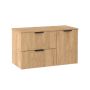 Zestaw mebli łazienkowych 100.5x46.5x58.6 cm dąb 013SU6002013SK4002999BL10011 Uptrend Nola zdj.1