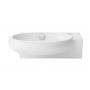 Umywalka 42.5x26.5 cm owalna nablatowa biała TR4522B Uptrend Coral zdj.4
