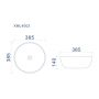 Umywalka UP40032B18B20 Uptrend Sofia zdj.2