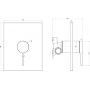 Bateria prysznicowa podtynkowa podtynkowa TVS12700400064 Villeroy & Boch Conum zdj.2