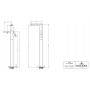 Bateria wannowo-prysznicowa wolnostojąca TVT11100400064 Villeroy & Boch Antao zdj.2