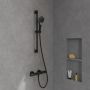 Zestaw prysznicowy ścienny czarny TVS109007000K5 Villeroy & Boch Verve Showers zdj.5