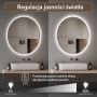 Lustro 50x50 cm okrągłe z oświetleniem 5905951180069 Venti Ringo zdj.6